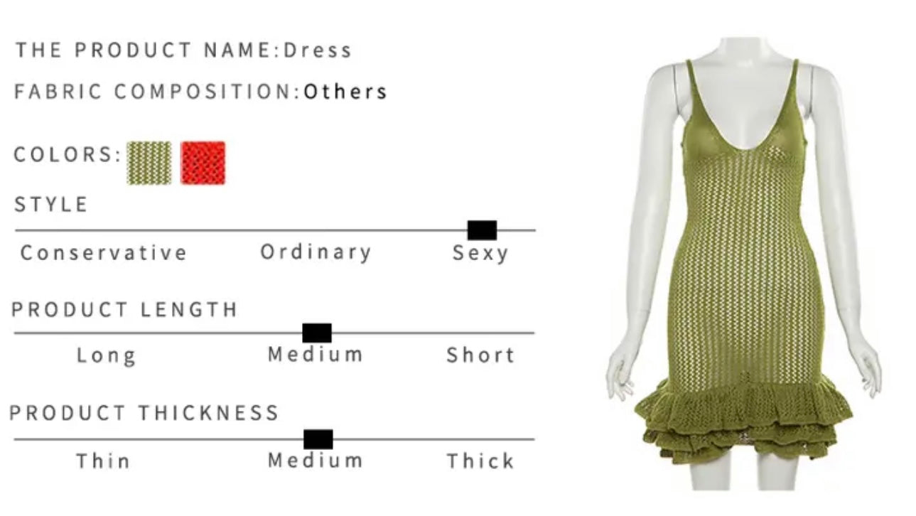 Layered Crochet Cami Dress