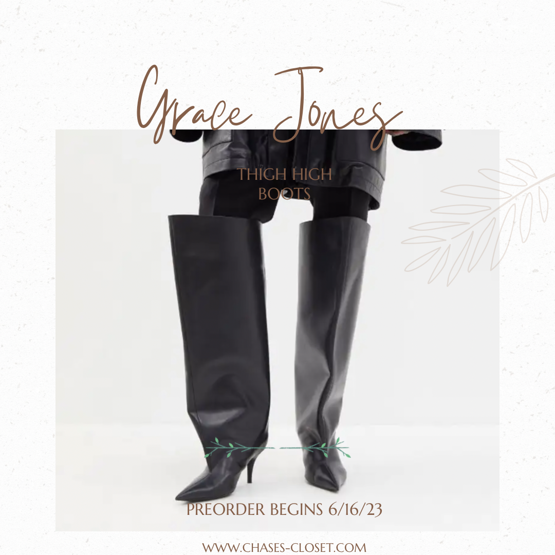 Grace Jones Thigh High Boots