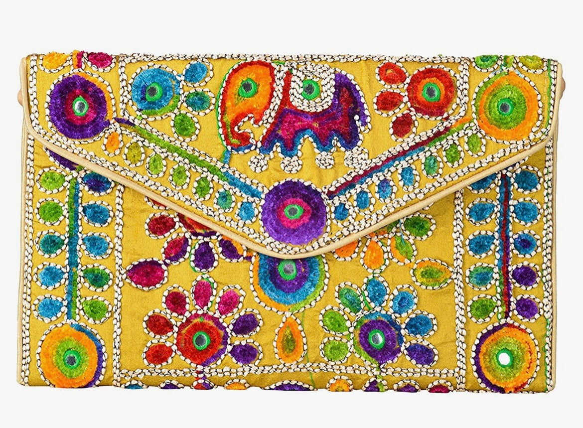 Mystique Embroidered Clutch