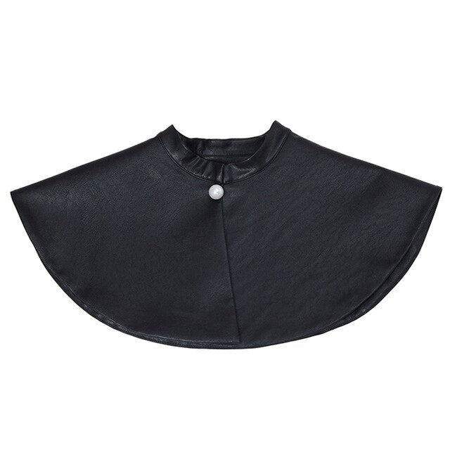 Taper Vegan Leather Cape by T.Smith Lux